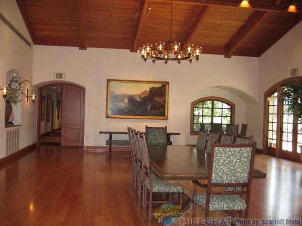 Another perspective of a dining area.