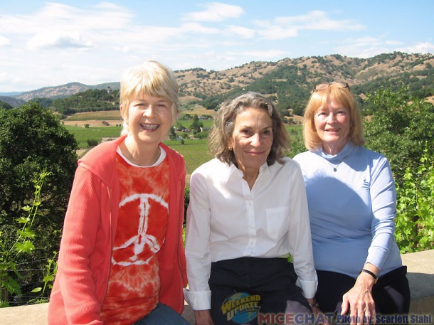 Maggie Richardson, Diane Disney Miller, and Scarlett Stahl.