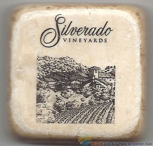 Silverado magnet done of tumbled marble, avaiable from a present shop.