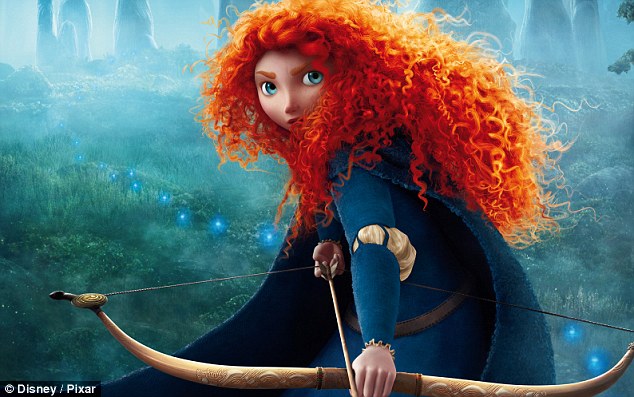 Merida is not a standard Disney heroine and became renouned for her strength, feistiness and ability with a bow