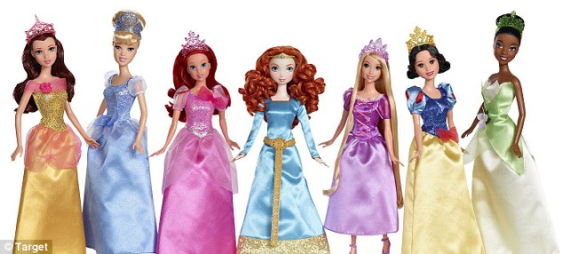 The Disney princess range, with a argumentative Merida in a centre