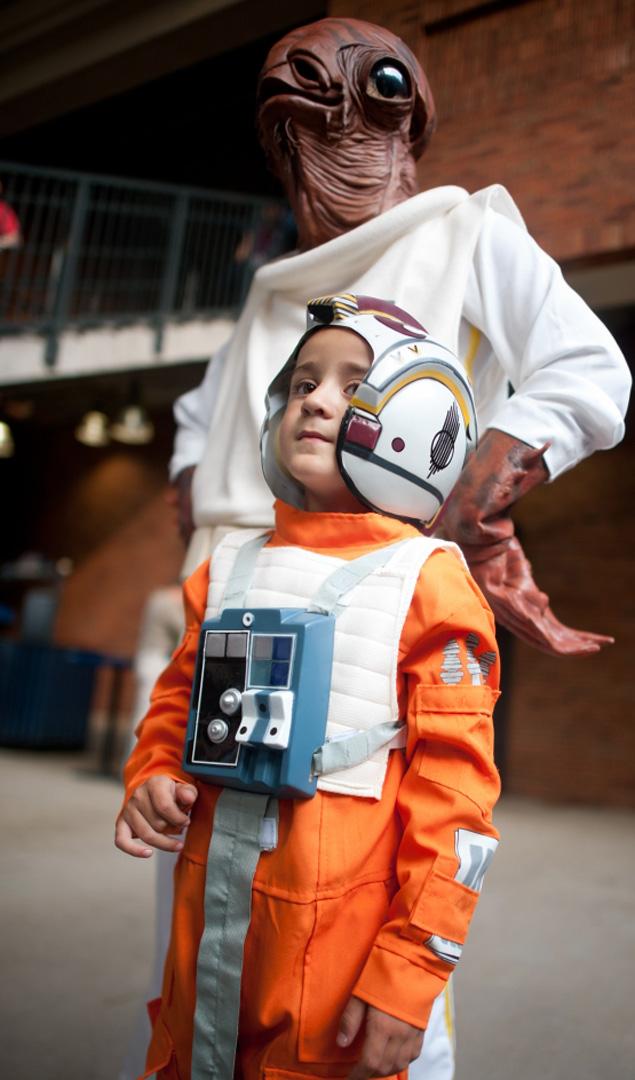 Fans suffer a Star Wars themed Mets diversion during Citi Field final year.