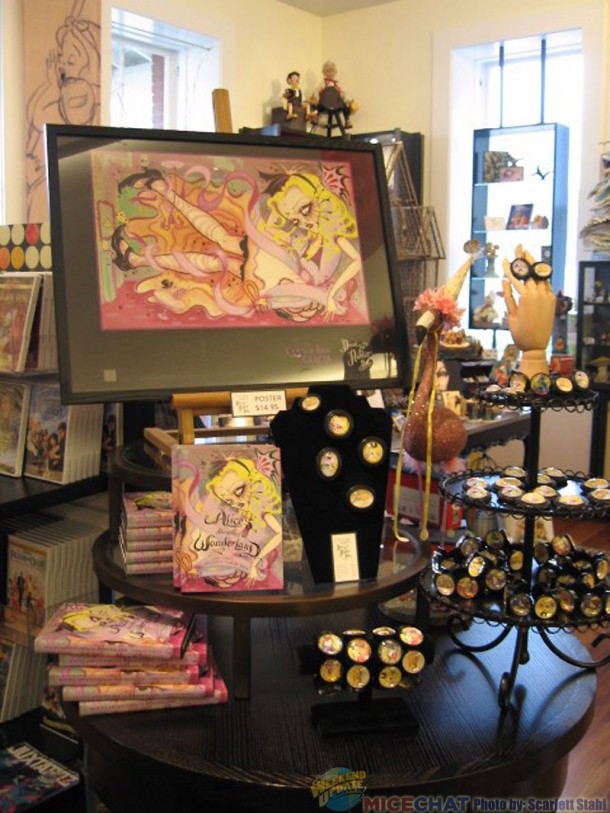 Camille Rose Garcia's Alice sell during a Walt Disney Family Museum Gift Shop.