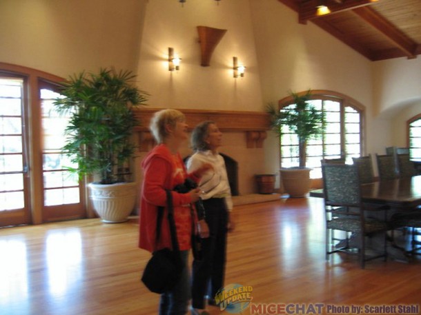 Maggie and Diane in dining area.